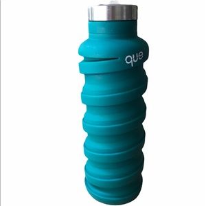 Que collapsible water bottle Forest Green